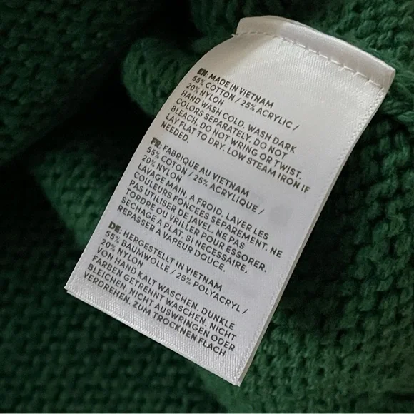 ❌SOLD❌Lands' End Women's Lofty Birdseye Fair Isle Cardigan Sweater Size Large - Picture 8 of 8